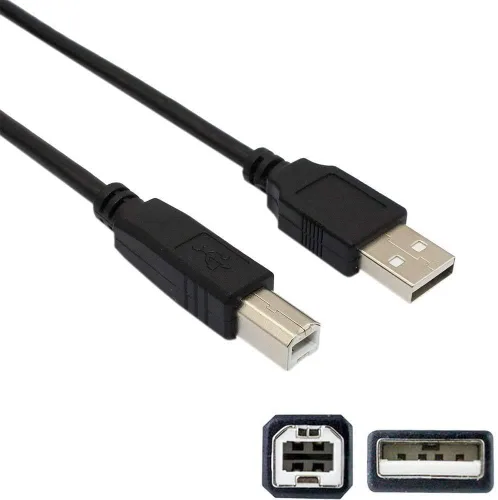 Vista 2 de WEARE Cable USB 2.0 B compatible con M-Audio Keystation Mini 32 49 61 MK3, Oxygen 25 49 61 IV, CTRL49, Native Instruments Maschine Mikro Mk3