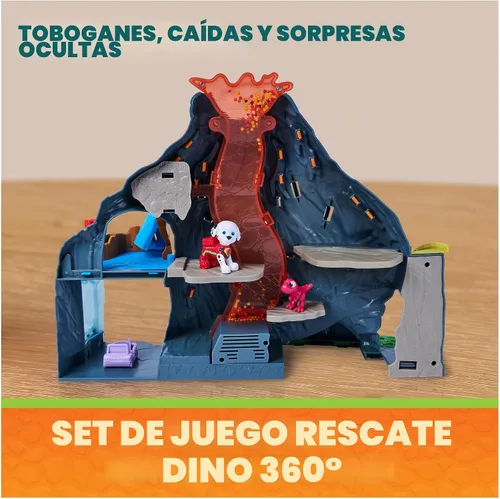 Vista 4 de PAW Patrol The Dino Movie Super Lava Blast Volcano Playset with 2 Figures