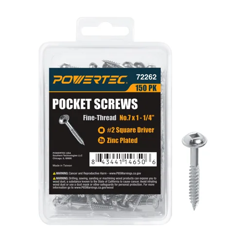 Vista 14 de POWERTEC 71933-P2 Broca de taladro de bolsillo con vástago hexagonal de 1/4 pulgadas, broca de repuesto con collar de tope de profundidad