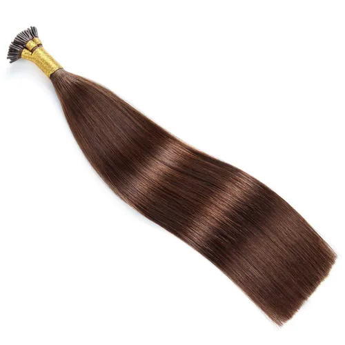 Vista 2 de Extensiones de cabello humano con punta en I de 20 pulgadas, 3.53 oz/paquete de 0.04 oz/hebra pre-unidas de queratina extensiones de cabello real #4