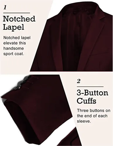 Vista 7 de GINGTTO Men's Casual Suit Blazer Jackets Slim Fit Lightweight Sports Coats