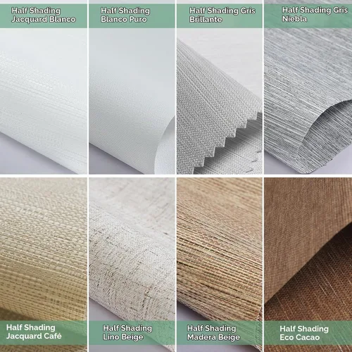 Vista 4 de Yoolax - Persianas deslizantes inteligentes personalizadas XL, persianas verticales de tela opacas para puertas de vidrio. Separador de habitación