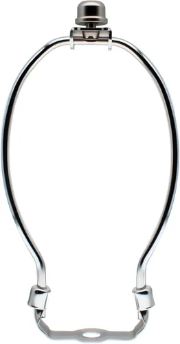 Vista 9 de FDXGYH Kit de soporte de arpa de pantalla de lámpara de 6 pulgadas con marco de cuerno Resistente con tapa de remate de lámpara sólida para Negro