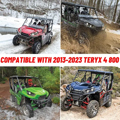 Vista 7 de StarknightMT TERYX - Ventana trasera suave, panel de polvo trasero compatible con KAWASAKI TERYX 4 800 2013-2025 a prueba de polvo a prueba