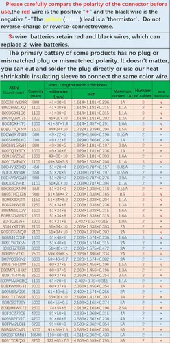 Vista 4 de DC 3.7V 330mAh 502035 Batería recargable de polímero de litio, adecuada para productos electrónicos de bricolaje 3.7-5V con reemplazo de batería