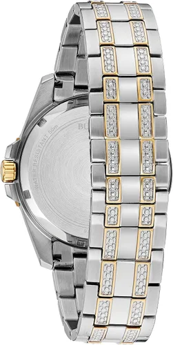Vista 4 de Bulova Men's Crystal Accented Gift Set with 3-Hand Date Quartz Watch and ID Bracelet
