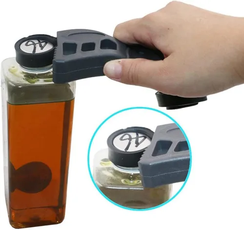 Vista 8 de Llave de correa de goma ajustable, 19.685 in, negro, abridor de tarros universal, Llave de filtro de aceite, Herramienta de reparación de automóviles