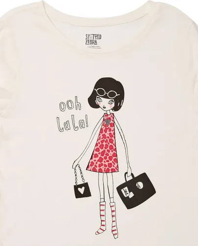 Vista 3 de Tienda Essentials Girls and Toddlers' Long-Sleeve T-Shirts (Previously Spotted Zebra), Multipacks