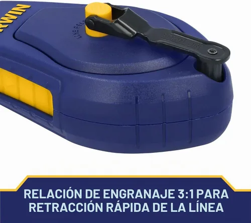 Vista 5 de IRWIN Tools STRAIT-LINE - Carrete de tiza compacto, con tiza azul, 30 pies (IWHT48440BC)