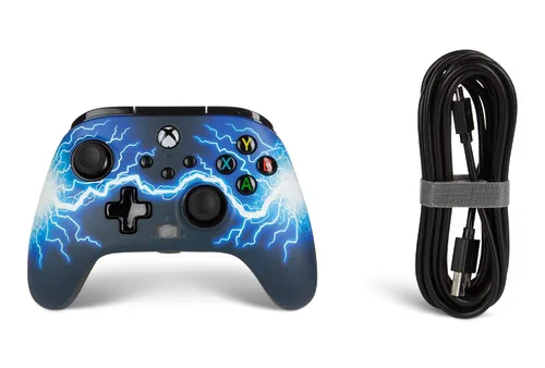 Vista 7 de PowerA Enhanced Wired Controller for Xbox Series X S - Arc Lightning, Officially Licensed for Xbox