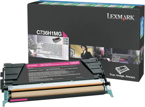 Vista 6 de Lexmark C736H1KG Cartucho de tóner negro del programa de retorno de alto rendimiento