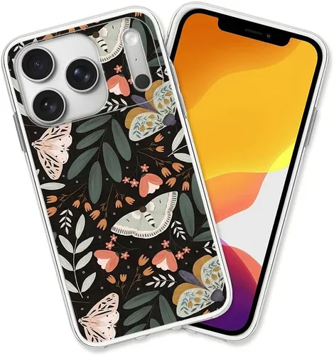 Vista 19 de Diseño para iPhone 14 Pro Max, diseño de acuarela de perros, collage de Pug para iPhone, protección a prueba de golpes, funda transparente de TPU