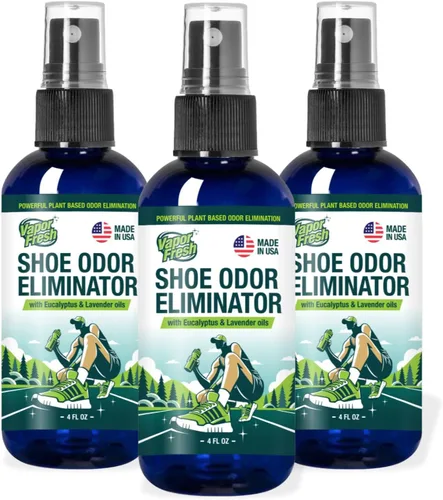 Vista 7 de Vapor Fresh Spray desodorante para zapatos, 4 onzas (lavanda de eucalipto) – Para botas, tenis, tacos, sandalias y más – Potente eliminador