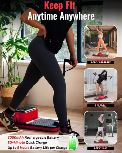 Vista 4 de Smart Portable Home Gym Workout Strength Training Cable Machine, All in one Gym,Functional Full Body Fitness Equipment, 220LBS Resistance,Compact