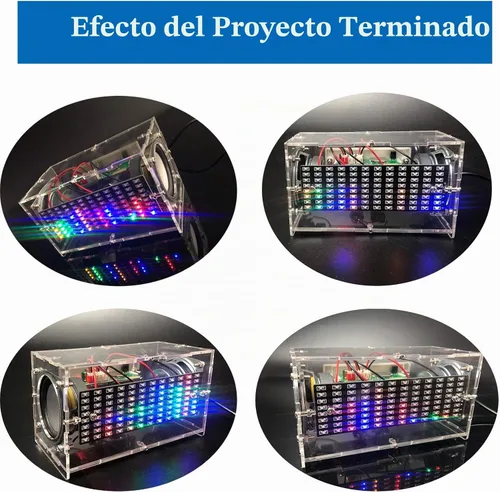 Vista 5 de MiOYOOW Kit de altavoces Bluetooth Spectrum DIY, proyecto electrónico