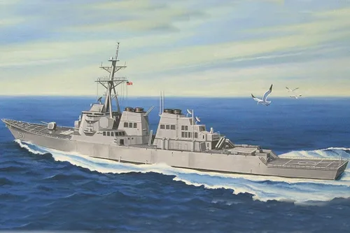 Vista 2 de Hobby Boss USS Arleigh Burke DDG-51 Kit de construcción de modelo de barco