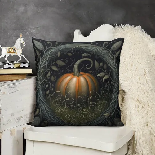 Vista 12 de Almohadas de sofá para sala de estar, 12 x 12 pulgadas, coloridas hojas de otoño y otoño, funda de cojín para sofá, decoración moderna, otoño