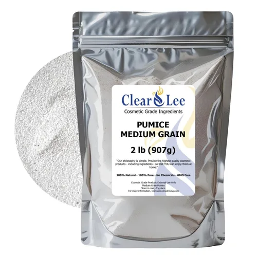 Vista 17 de ClearLee Piedra pómez de grado cosmético – 100% grano/polvo natural puro – excelente para exfoliación de la piel en jabones caseros DIY