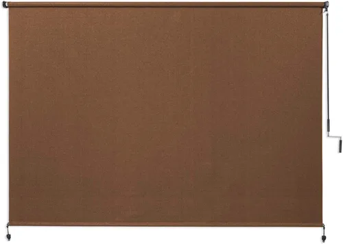 Vista 9 de Coolaroo 454180 Persiana enrollable inalámbrica para exteriores, 4 x 6 pies, madera de Alderwood