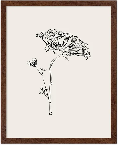 Vista 45 de Poster Master Póster Plumeria - Impresión de flores retro, arte floral, arte de flores tropicales, arte de línea - Arte de boceto - Arte abstracto