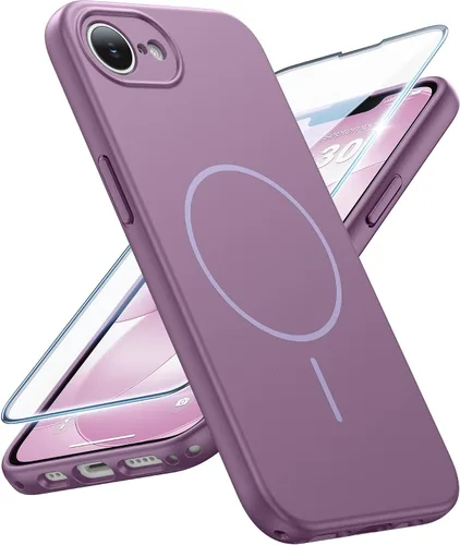 Vista 36 de FNTCASE Funda para iPhone 14 Pro Max color azul: [compatible con Magsafe] Funda magnética mate sólida con [protección completa de la cámara]