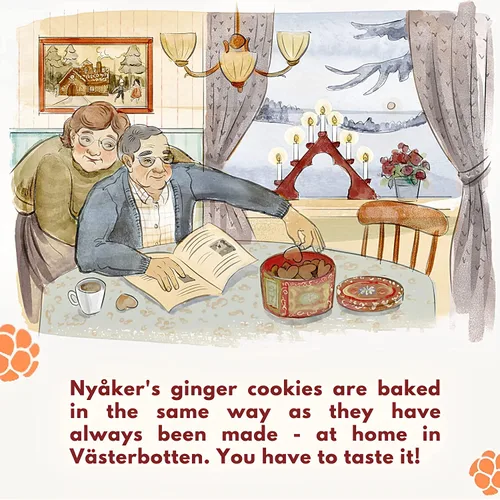 Vista 4 de Nyakers - Galletas de limón suecas – Originales, famosas y antiguas galletas gourmet de limón tradicionalmente horneadas en Suecia desde 1952