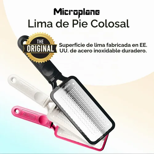 Vista 3 de Escofina para pedicura Microplane, tamaño gigante, Negro