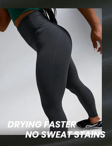 Vista 5 de CRZ YOGA Ulti-Dry - Leggings de entrenamiento para mujer de 25 pulgadas, pantalones de yoga de cintura alta 78 atléticos, para correr, fitness