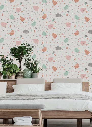 Vista 3 de NuWallpaper NUS4323 Veranda - Papel pintado para despegar y pegar, Funfetti