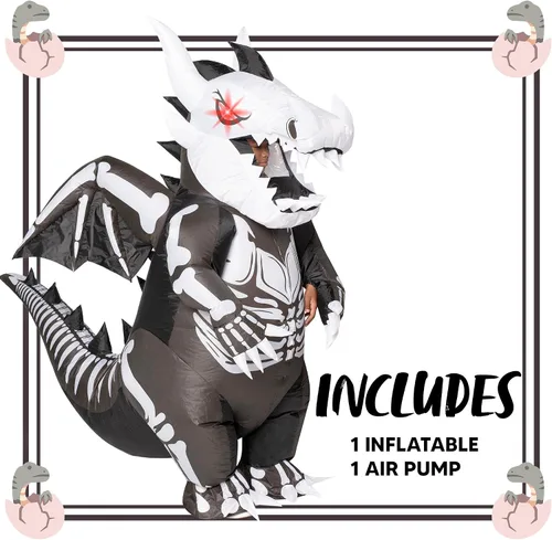Vista 5 de Spooktacular Creations Inflatable Costume for Kids, Riding a Fire for Halloween Costume Parties