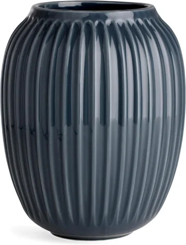 Vista 9 de Kahler Hammershoi - Jarrón de porcelana acanalada blanca, 4.1 pulgadas