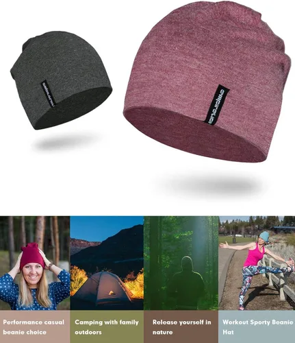 Vista 4 de EMPIRELION - Gorros de 9 pulgadas, multifuncionales, ligeros, para correr, para hombre y mujer