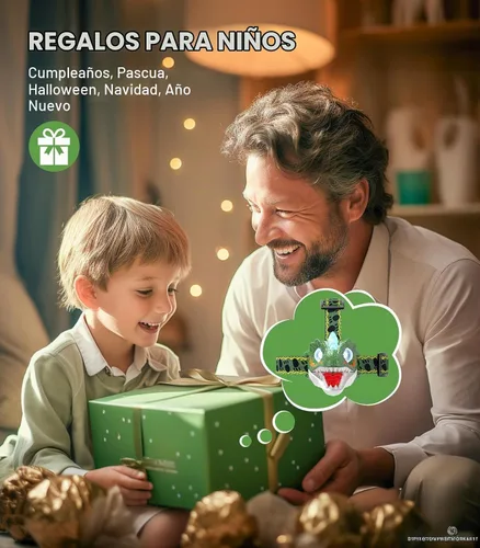 Vista 7 de Linterna de Cabeza para Niños - Linterna LED de Dinosaurio con Banda Ajustable para Niños y Niñas, 3 Modos de Iluminación - Perfecta para Acampar