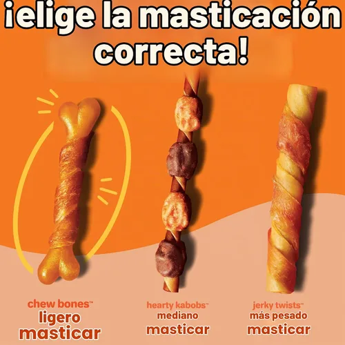 Vista 6 de Oinkies - Golosinas masticables duraderas para perros envueltas en pollo, 25