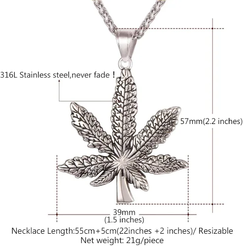 Vista 4 de U7 Punk Necklaces Stainless Steel 18K Gold Plated Large Hip Hop DaggerKnifeSwordSteampunk GearLarge Razor Blade Pendant Necklace for Men Women
