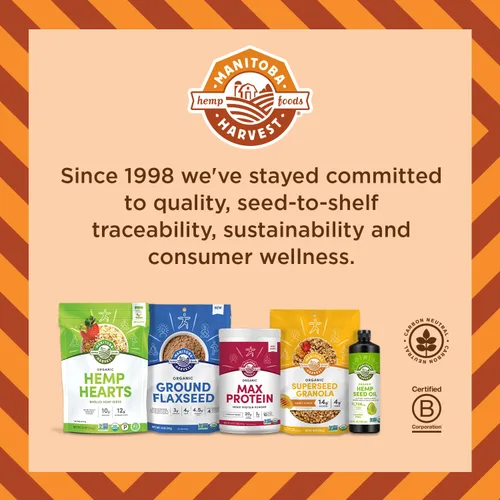 Vista 7 de Manitoba Harvest Corazones de Cáñamo, Semillas de Cáñamo Descascarilladas - 0.9 oz, Paquete de 12 - 10g de Proteína Vegetal y 12g de Omega 3 y 6 por
