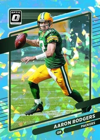 Vista 3 de Paquete de violonchelo grande Panini Donruss Optic Football 2021 (¡Paralelos de velocidad verde!) – 12 tarjetas coleccionables por paquete
