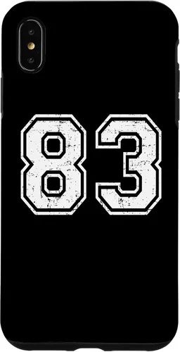 Vista 11 de 83 Number Eighty-Three Team Sports Grunge Varsity Matching Case for iPhone 16