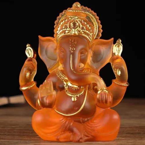 Vista 12 de Indian God Lord Ganesha Statue,Hindu Elephant Statue Ganpati Idol Buddha Sculptures,Hindu Gift,Home Temple Mandir Meditation Yoga Room Decor