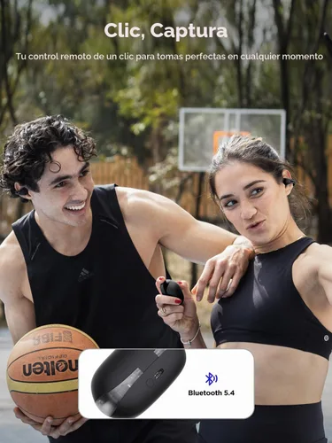 Vista 8 de HAKII Auriculares inalámbricos de oído abierto, auriculares Bluetooth 5.4 ergonómicos con clip Bluetooth con sonido estéreo/ANC, control táctil