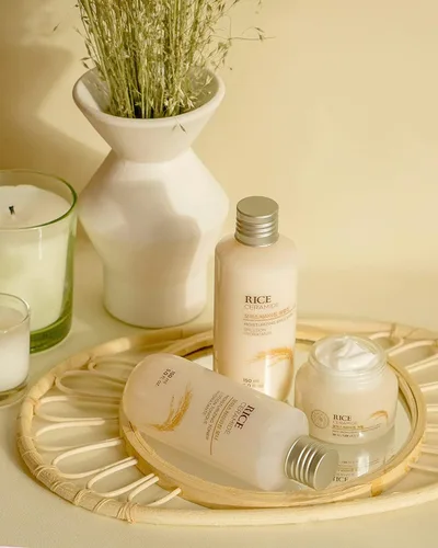 Vista 11 de The Face Shop Crema de Ceramidas de Arroz, Hidratante Facial, para Piel Seca y Mixta, Ligera, de Absorción Rápida, 50 ml