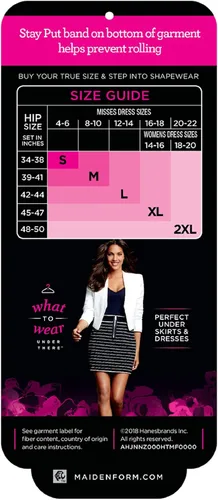 Vista 3 de Maidenform Camisola para mujer Cover Your Bases SmoothTec Shapewear DM0038 Blanco