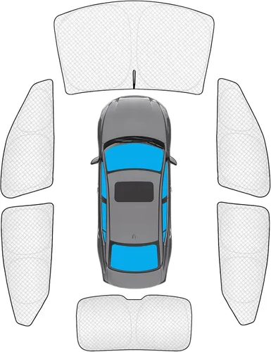 Vista 34 de KMF 6 piezas de parasoles gruesos para Mazda 3 Hatchback (No Sedán) 2014-2018 Accesorios, parasoles completos para parabrisas y ventanas de coche