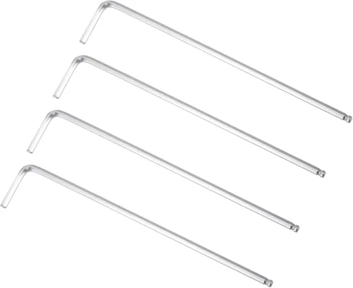 Vista 13 de uxcell Llave hexagonal de extremo de bola de 1/4", herramienta de reparación CR-V de brazo largo en forma de L, SAE 4 piezas