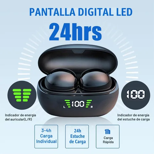 Vista 5 de Mini auriculares invisibles más pequeños inalámbricos Bluetooth auriculares para pequeños canales de oídos, discretos auriculares espía de perfil