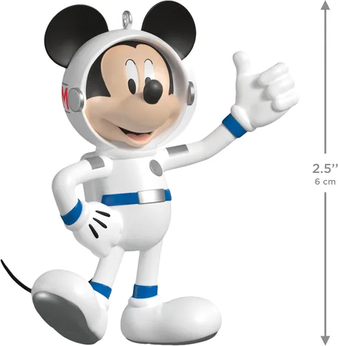 Vista 4 de Hallmark Keepsake Adorno navideño de Disney (astronauta Mickey)