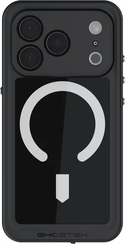 Vista 75 de Ghostek NAUTICAL funda delgada para iPhone 14 Plus a prueba de golpes impermeable con protector de pantalla y imán MagSafe con carga inalámbrica