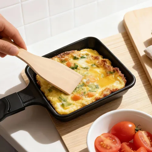 Vista 7 de Espátula de raclette de madera (4 piezas/juego) para parrillas de queso, tablas gourmet, sartenes, fondue