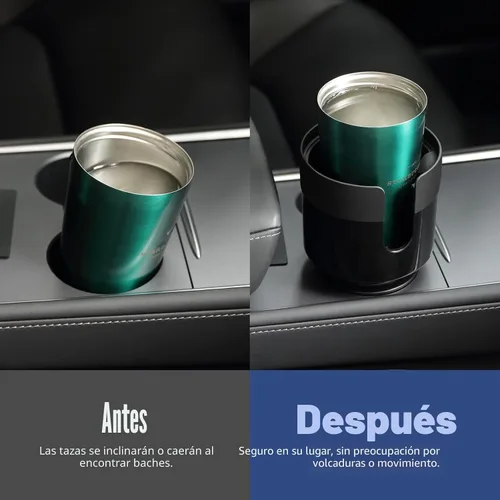 Vista 5 de TYKOR Expansor de portavasos para automóvil, extensor de portavasos para automóvil con base ajustable, se adapta a Yeti de 24/36/46 onzas