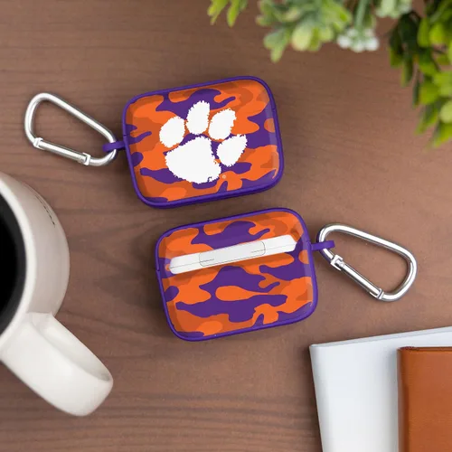 Vista 2 de AFFINITY BANDS Clemson Tigers Camo HDX - Funda compatible con Apple AirPods Pro